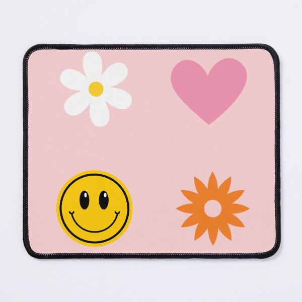 Item preview, Lovely Picture With Daisy Flower Heart Smiling Emoji Orange Flower designed and sold by M R Design.