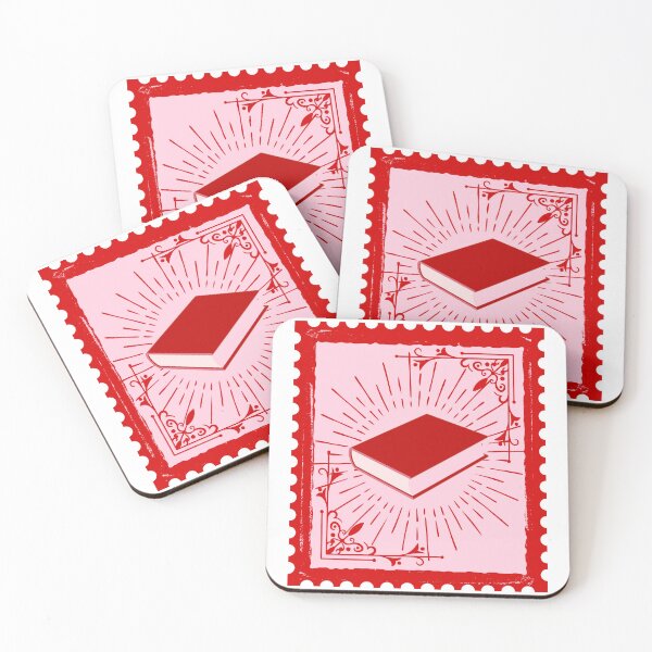Item preview, Book Stamp Pink  designed and sold by readerrlmgoods.