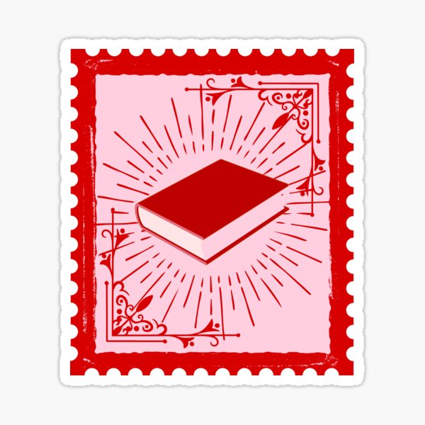 Artikel-Vorschau von Buchstempel Rosa, designt und verkauft von readerrlmgoods.