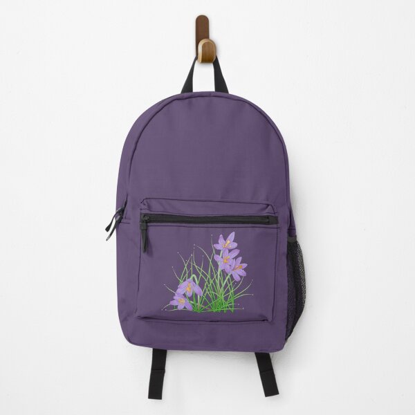 Item preview, Crocus Flowers on Dark Purple 5748 designed and sold by Art in My Loft.