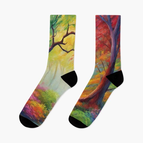Item preview, colorful forest designed and sold by MyCraftForYOU.