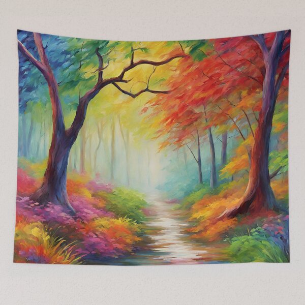 Item preview, colorful forest designed and sold by MyCraftForYOU.