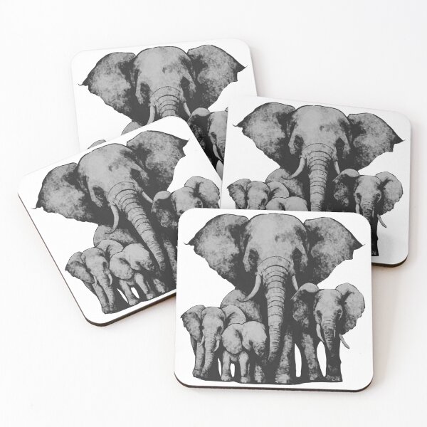 Item preview, Cute Elephant family designed and sold by kinpirks.