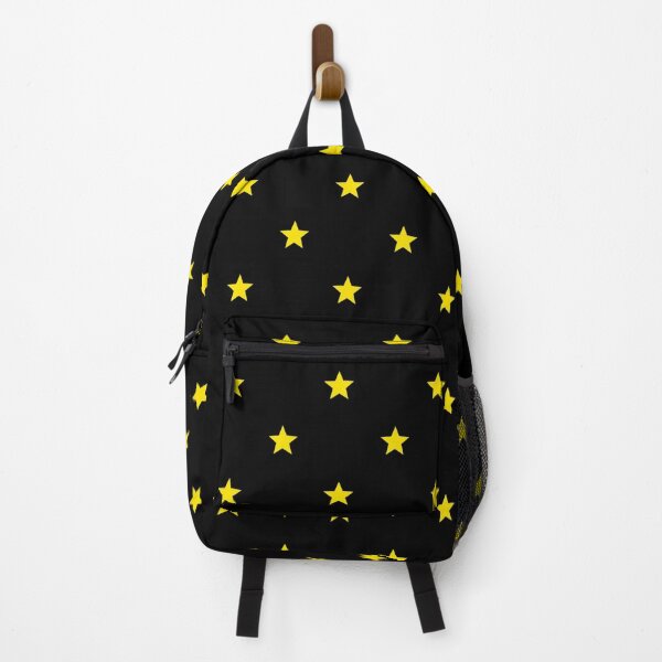 Item preview, Black Bright Yellow Night Stars Galaxy Pop Art Minimalism Luminous Festive Pattern designed and sold by PenguinForests.