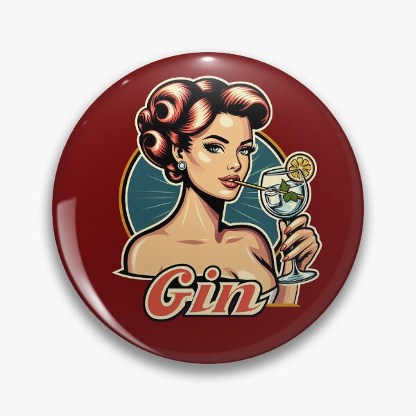 Item preview, Retro Beverage - Gin designed and sold by MugshotsAndMore.