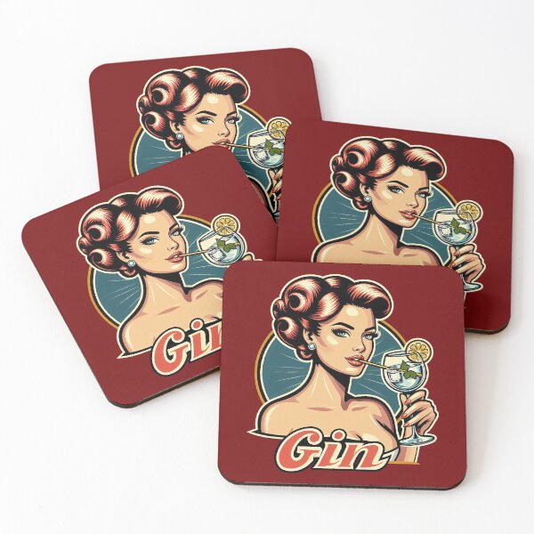 Item preview, Retro Beverage - Gin designed and sold by MugshotsAndMore.