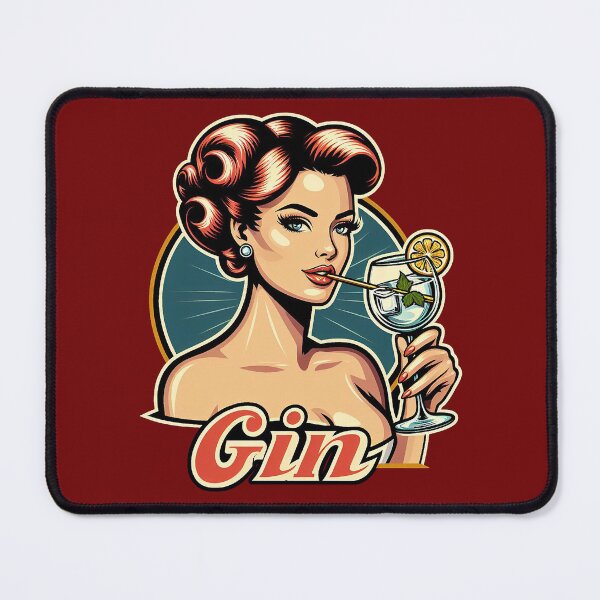 Item preview, Retro Beverage - Gin designed and sold by MugshotsAndMore.