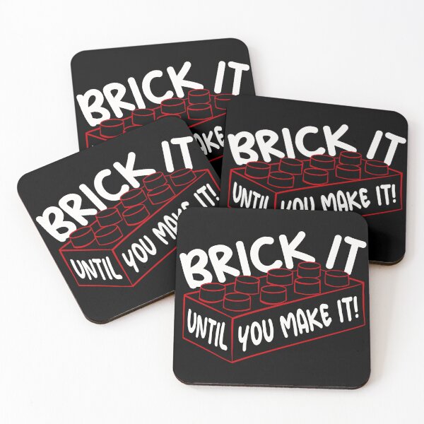 Item preview, Brick it until you make it! (white & red) designed and sold by DidiSunshine.