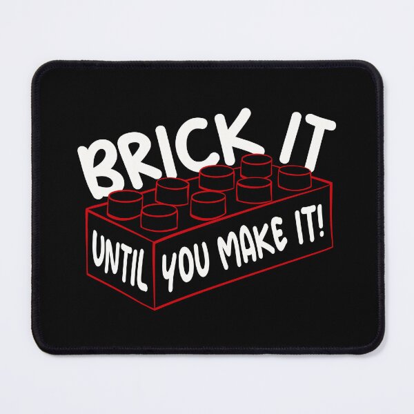 Item preview, Brick it until you make it! (white & red) designed and sold by DidiSunshine.
