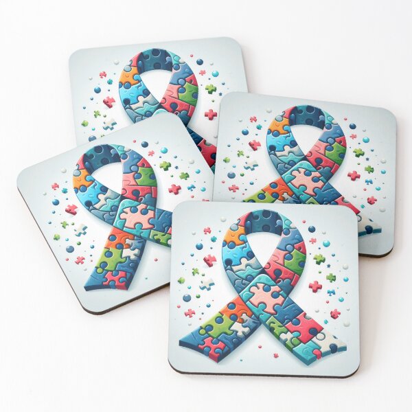 Item preview, Ribbon of Progress: Puzzle Pieces Symbolizing Global Collaborative Research designed and sold by Care-and-Share.