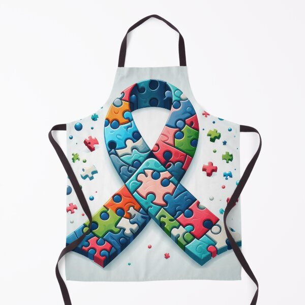 Item preview, Ribbon of Progress: Puzzle Pieces Symbolizing Global Collaborative Research designed and sold by Care-and-Share.