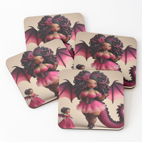 Item preview, Burlesque Purple and Pink Dragon Fairy with Fairy Doll designed and sold by FairytalePress.