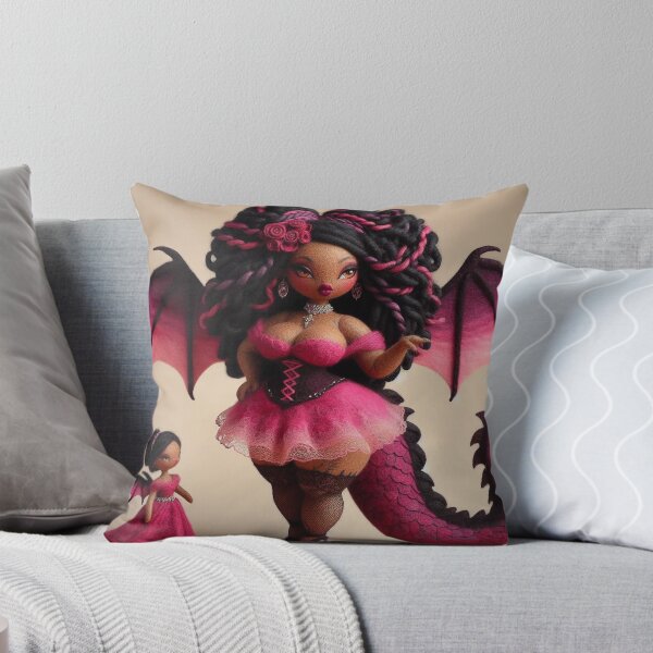 Item preview, Burlesque Purple and Pink Dragon Fairy with Fairy Doll designed and sold by FairytalePress.