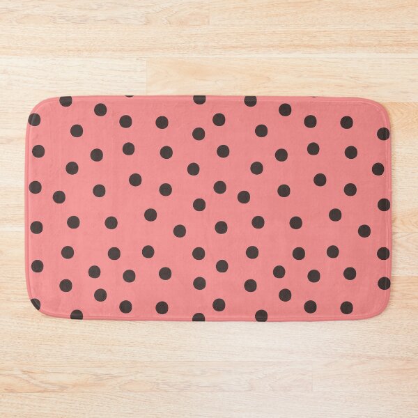 Item preview, Black Polka Dots Pattern on Pink designed and sold by PatternInArt.