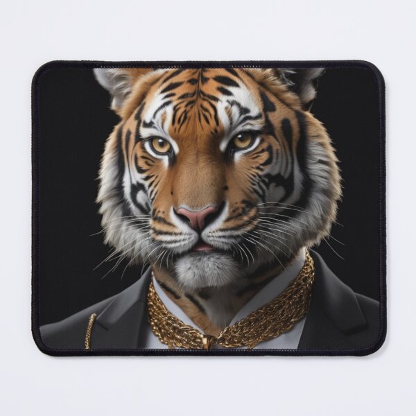 Item preview, Gold Tiger Portrait designed and sold by Lazoni.