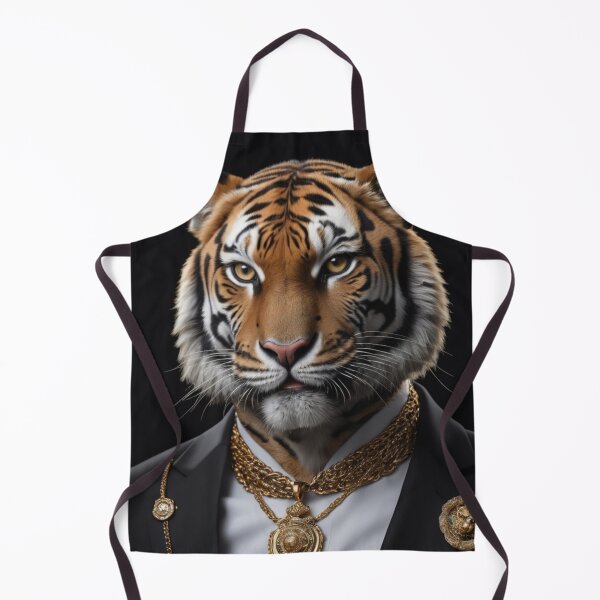 Item preview, Gold Tiger Portrait designed and sold by Lazoni.