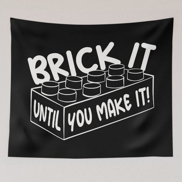 Item preview, Brick it until you make it! (white) designed and sold by DidiSunshine.