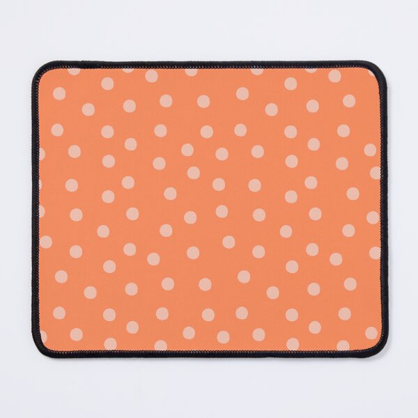 Item preview, Pink Polka Dots Pattern on Orange designed and sold by PatternInArt.