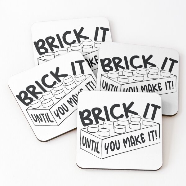 Item preview, Brick it until you make it! (black) designed and sold by DidiSunshine.