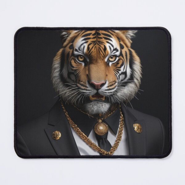 Item preview, Gold Tiger Portrait designed and sold by Lazoni.