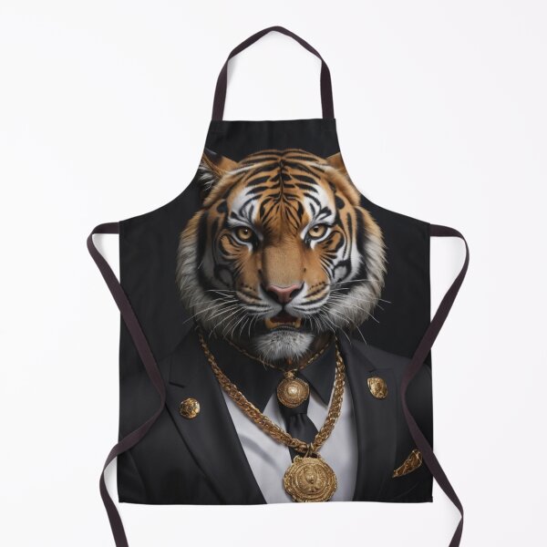 Item preview, Gold Tiger Portrait designed and sold by Lazoni.