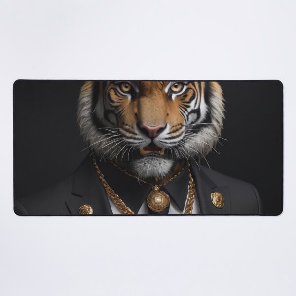 Item preview, Gold Tiger Portrait designed and sold by Lazoni.