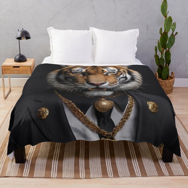 Item preview, Gold Tiger Portrait designed and sold by Lazoni.