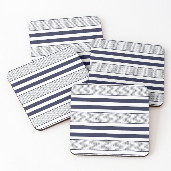 Item preview, Minimalistic Blue and White Stripes Masculine Pattern designed and sold by EYE ILLUSTRATE  GRAPHICS.