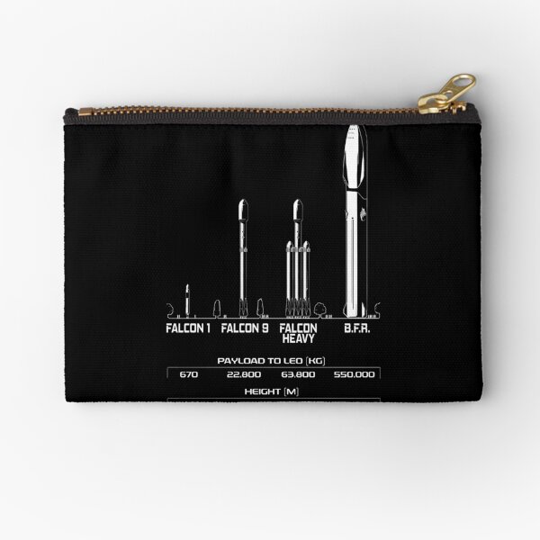 Big F***ing Rocket (BFR) - SpaceX - Elon Musk Zipper Pouch