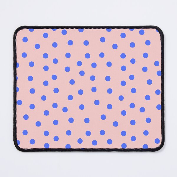 Item preview, Blue Polka Dots Pattern on Pink designed and sold by PatternInArt.