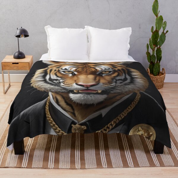 Item preview, Gold Tiger Portrait designed and sold by Lazoni.