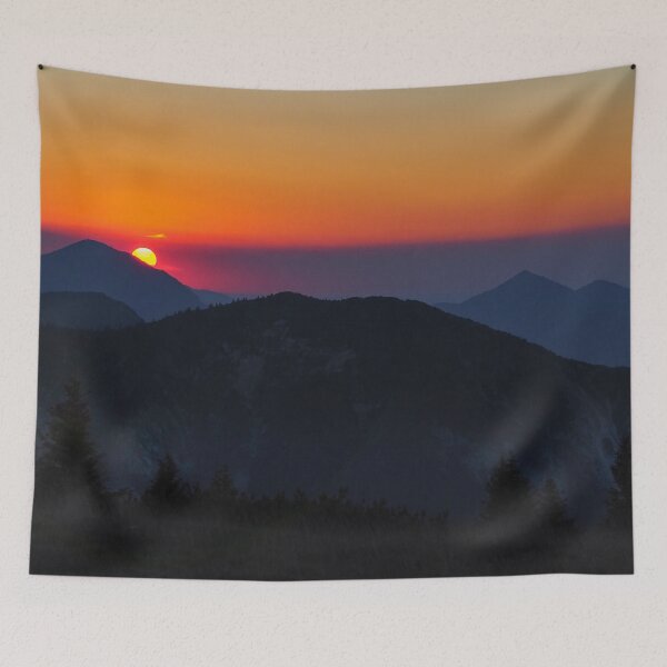 Item preview, Stunning sunset in the mountains designed and sold by Miriam Schwarzfischer.