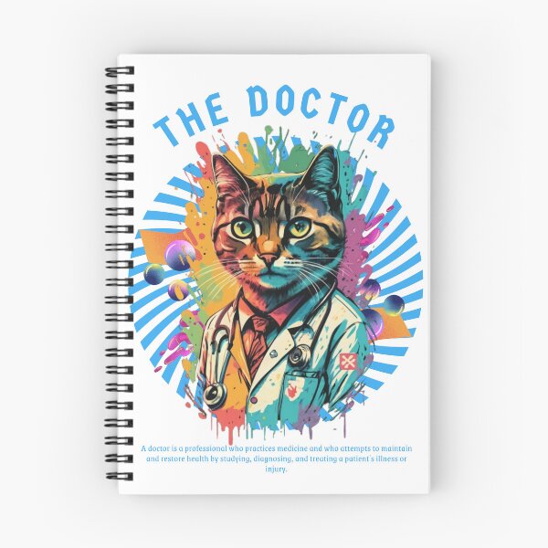 Item preview, doctor cat designed and sold by PatronesKawai.