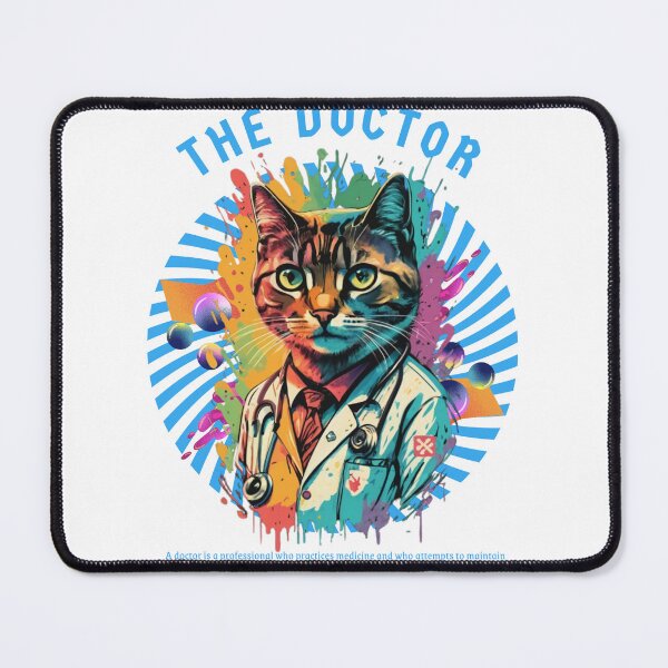 Item preview, doctor cat designed and sold by PatronesKawai.