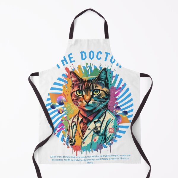 Item preview, doctor cat designed and sold by PatronesKawai.