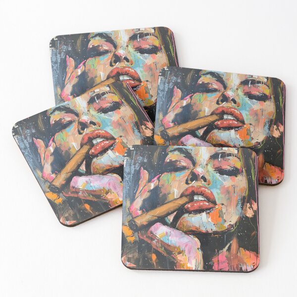 Item preview, Femme Fumee Fantasia- An Art Brut Ballet of Womanhood and Cigar Bliss designed and sold by OlfactoART Studio.