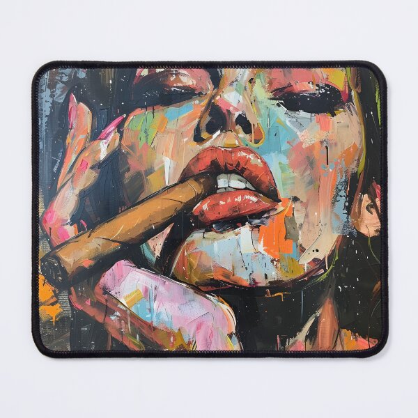 Item preview, Femme Fumee Fantasia- An Art Brut Ballet of Womanhood and Cigar Bliss designed and sold by OlfactoART Studio.