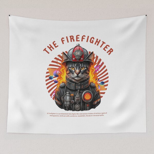Item preview, Firefighter Cat II designed and sold by PatronesKawai.