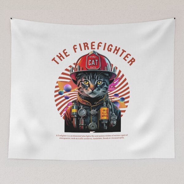 Item preview, Firefighter Cat III designed and sold by PatronesKawai.