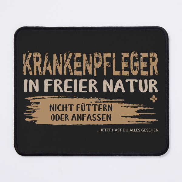 Item preview, Krankenpfleger in freier natur. Lustiger Spruch auf T-Shirt, Sticker, Poster & mehr. Geschenkidee designed and sold by silentcolors.