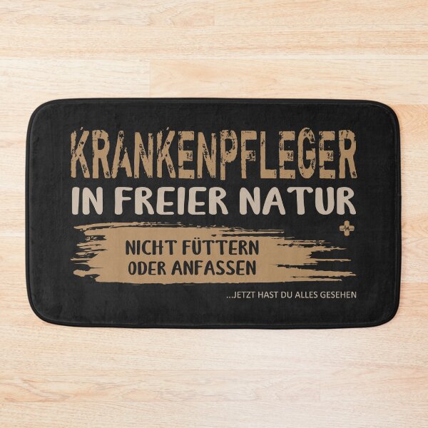 Item preview, Krankenpfleger in freier natur. Lustiger Spruch auf T-Shirt, Sticker, Poster & mehr. Geschenkidee designed and sold by silentcolors.