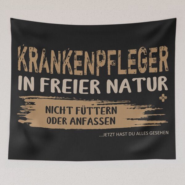 Item preview, Krankenpfleger in freier natur. Lustiger Spruch auf T-Shirt, Sticker, Poster & mehr. Geschenkidee designed and sold by silentcolors.