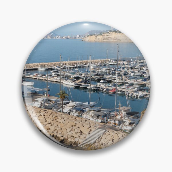 Item preview, Blue Mediterranean Sea and marina in Moraira 1 designed and sold by Adriana Mueller.