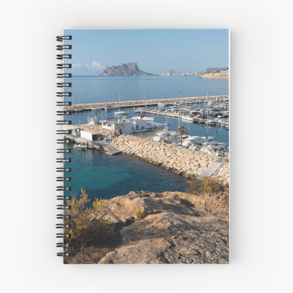 Item preview, Blue Mediterranean Sea and marina in Moraira 1 designed and sold by Adriana Mueller.