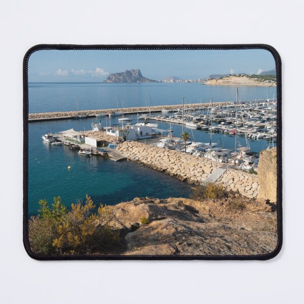 Item preview, Blue Mediterranean Sea and marina in Moraira 1 designed and sold by Adriana Mueller.