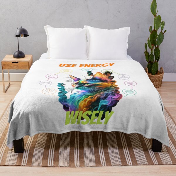 Item preview, "Use your energy wisely" cat yoga II designed and sold by PatronesKawai.