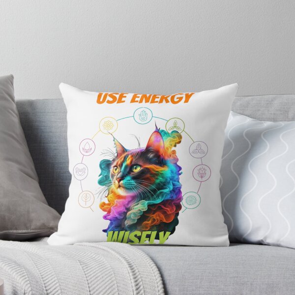 Item preview, "Use your energy wisely" cat yoga III designed and sold by PatronesKawai.