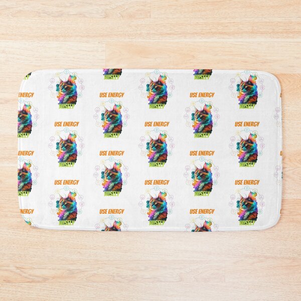 Item preview, "Use your energy wisely" cat yoga III designed and sold by PatronesKawai.