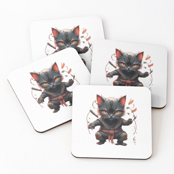 Item preview, ninja cat designed and sold by PatronesKawai.