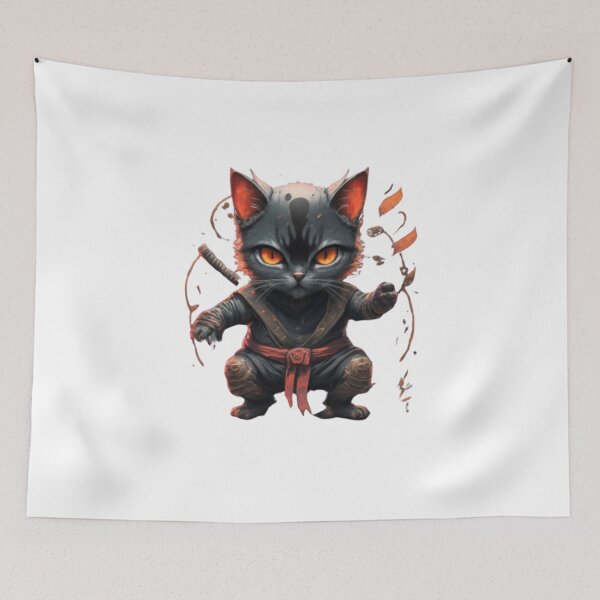 Item preview, ninja cat designed and sold by PatronesKawai.